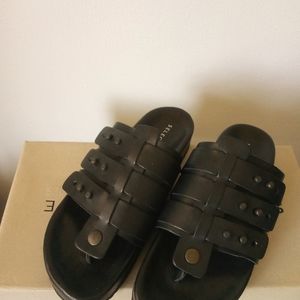 Selected Femme black thong sandals